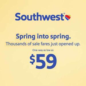 Spring Travel Sale: As Low as $59