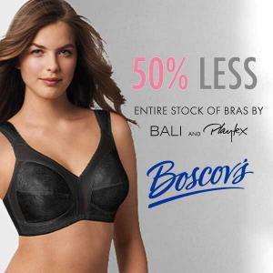 50% Off Entire Stock of Bras by Bali & Playtex