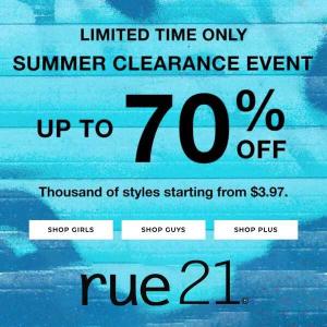 Ends 7/3: Summer Clearance: Styles Starting from $3.97