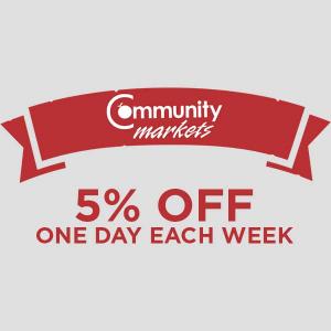 5% Off One Day Each Week