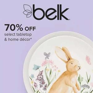 70% Off Select Tabletop & Home Decor
