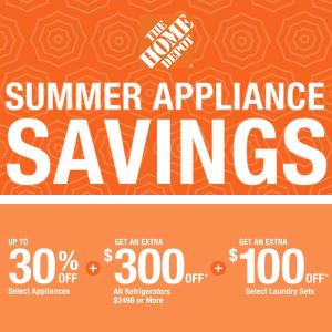 Summer Appliance Savings: Up to 30% Off Select Appliances