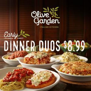 Early Dinner Duos for $8.99